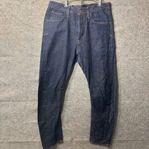 H&M Sculptured Fit Tapered Leg Jeans Solid Navy 5-Pocket Men’s 32 X 30